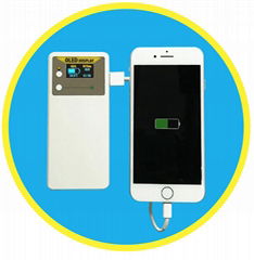 green lasered Multi display Mobile power bank for cellphones 