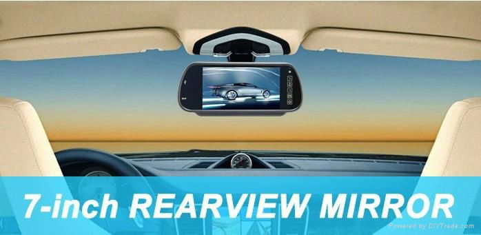 7"TFT LCD Rearview mirror monitor with USB/SD/MP5 5