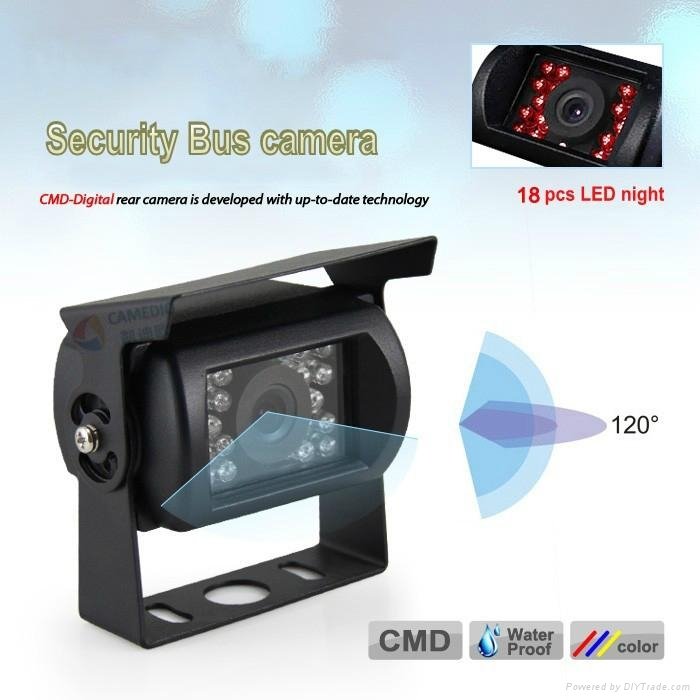 waterproof night vision bus camera for rear view/side view  CMOS/CCD 3