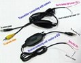 Good quality 2.4GHZ DVD wireless rearview system (transmitter+receiver) for DVD 2