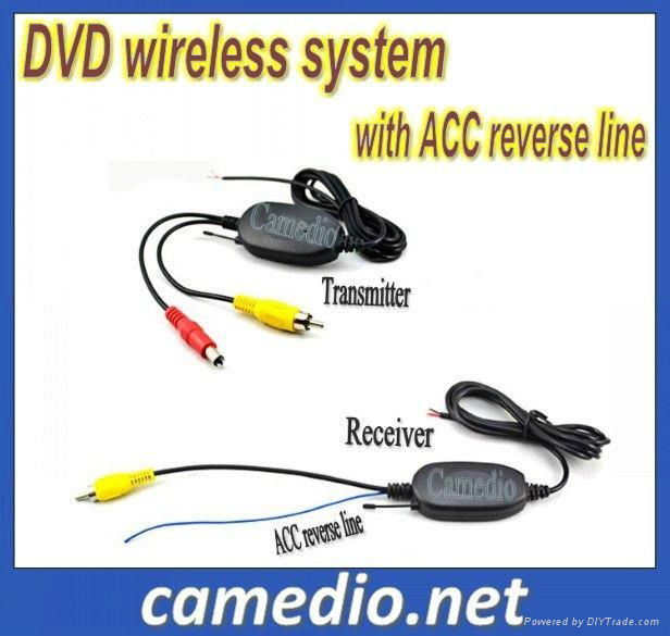  Good quality 2.4GHZ DVD wireless rearview system (transmitter+receiver) for DVD 4
