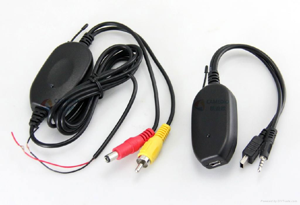  Good quality 2.4GHZ DVD wireless rearview system (transmitter+receiver) for DVD 5