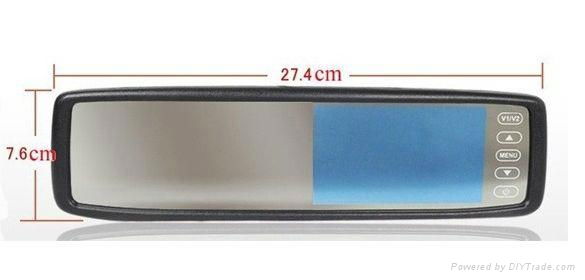 4.3inch OEM Original Car Mirror LCD Monitor with special bracket 2