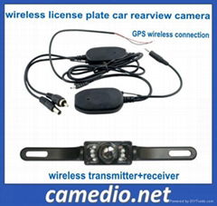 waterproof night vision wireless license plate  rear view car camera 