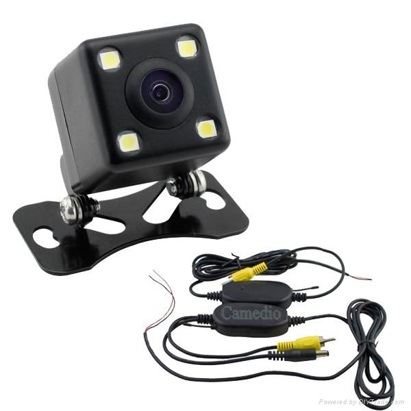 waterproof night vision wireless license plate  rear view car camera  3