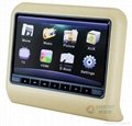 7/9/10.1inch HD LED Clip on Active Car Headrest Monitor with DVD Player Function 3