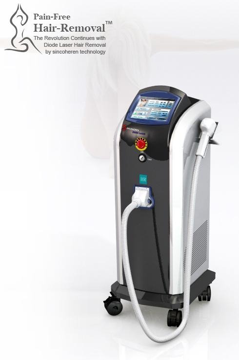 Hot 2012 Newest smart lumenis lightsheer diode laser hair removal machine