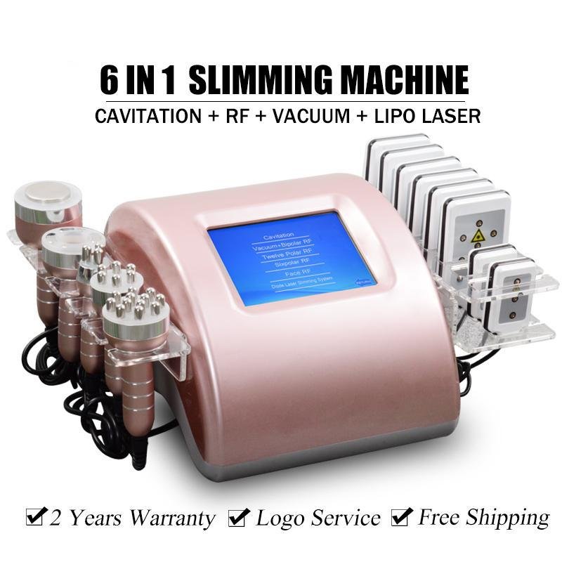 New arrival 6 in 1 Cavitation RF Lipolaser laser Slimming machine