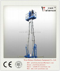 Single Mast Aerial Work Platform, aluminum platforms, single person platforms