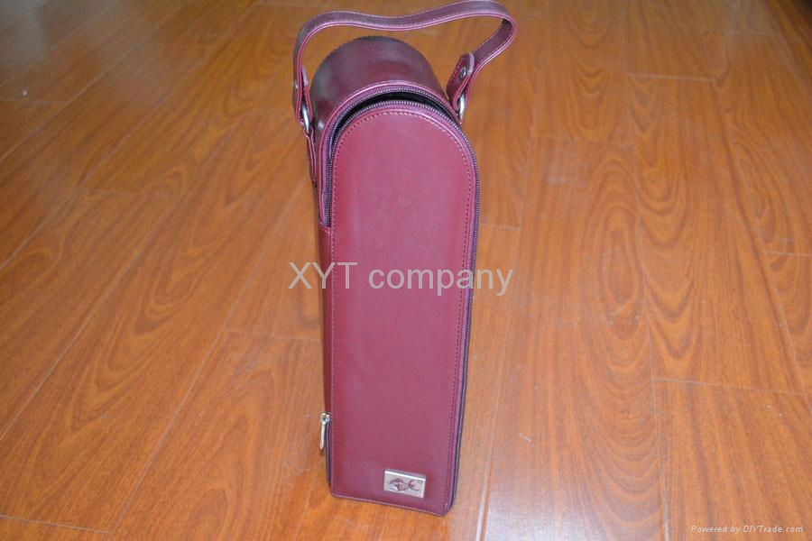 high grade single PU leather gift wine carrier factory wholesale  4