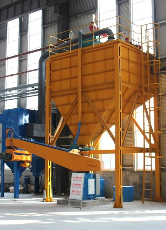 Rotary double-arm continuous sand mixing machine