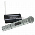 Crystal Rhinestone VHF Handheld Radio Wireless Microphone System