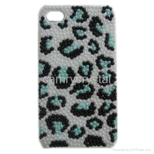 Leapord Crystal Rhinestone Phone Cover