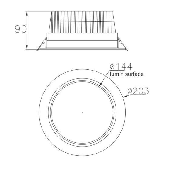 High Power 18w LED Downlight/18w LED Ceiling Light 3