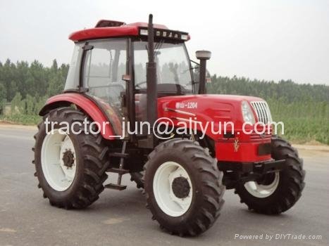 120hp 4wd cabin farm wheel tractor