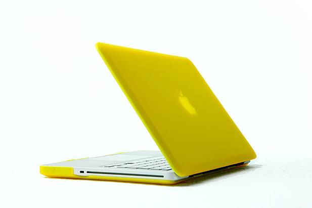 Rubberized Hard Case Cover for Apple Macbook Pro 15.4" .--Yellow 2