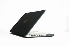 Rubberized Hard Case Cover for Apple Macbook Pro 15.4" .--Black