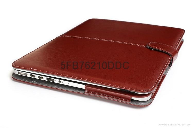 PU leather case shell for Macbook Air 15.4'' PU leather shell  3
