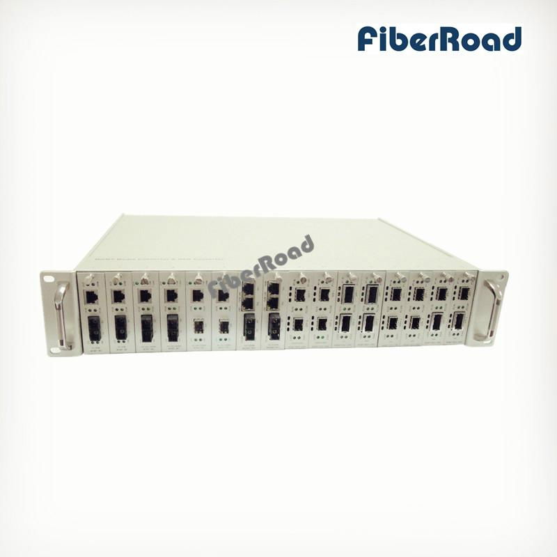 16 Slots Manageable Media Converter Chassis, 19 Inch Rack