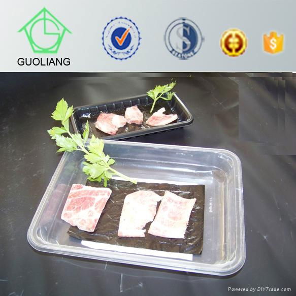 Wholesale Food Packaging Manufacturer Plastic Meat Trays With Absorbent Meat Pad 3