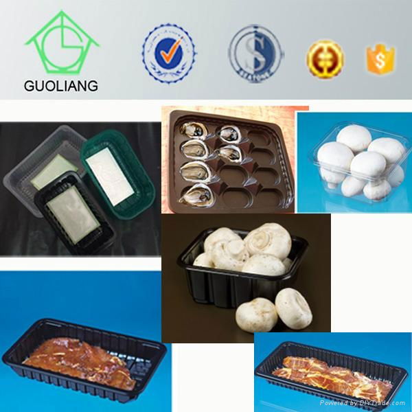 FDA Approved Food Grade Disposable Plastic Frozen Food Box Packaging 4