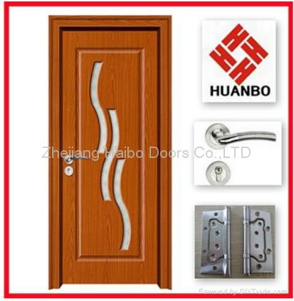 2014 latest design PVC MDF Interior wooden room doors