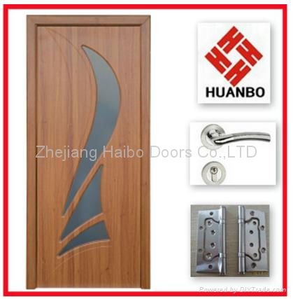 2014 latest design PVC MDF Interior wooden room doors 4