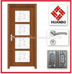 2014 latest design PVC MDF Interior wooden doors