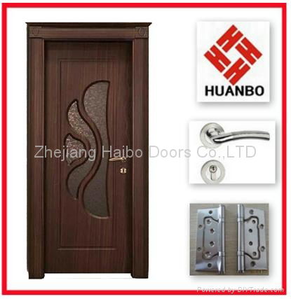 2014 latest design PVC MDF Interior wooden doors 5