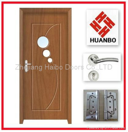 2014 latest design PVC MDF Interior wooden doors 4