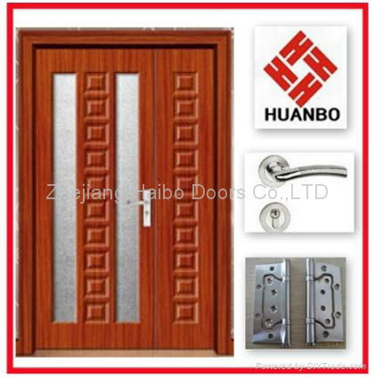 2014 latest design PVC MDF Interior wooden doors