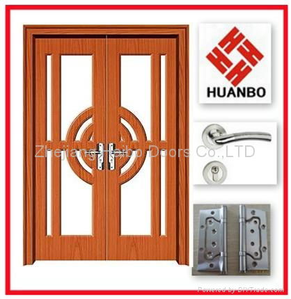 2014 latest design PVC MDF Interior wooden doors 3