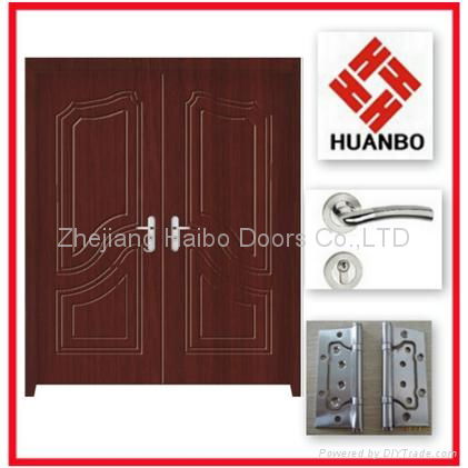 2014 latest design PVC MDF Interior wooden doors 4