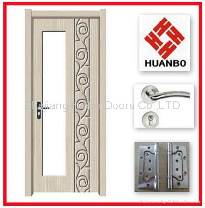 2014 latest design PVC MDF Interior wooden doors 2