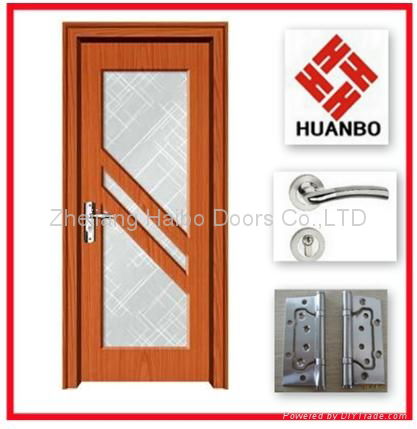 2014 latest design PVC MDF Interior wooden doors 4