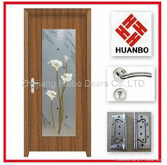 High quality  PVC MDF Interior wooden doors