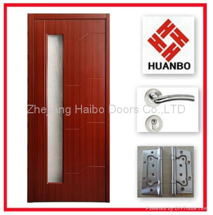 Modern design PVC MDF Interior wooden doors