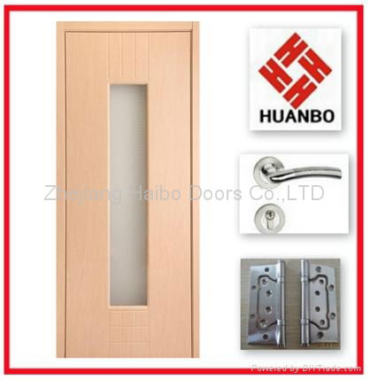 Modern design PVC MDF Interior wooden doors 5