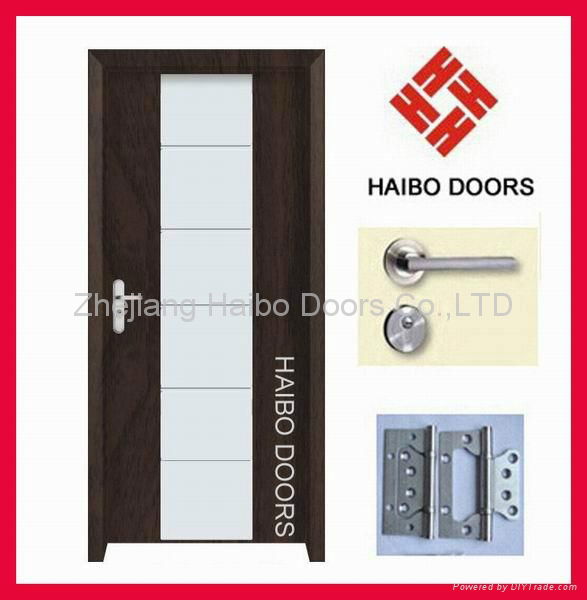 Modern design paint Interior wooden veneer  doors 5