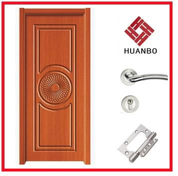 Modern design MDF Interior wooden PVC doors 3