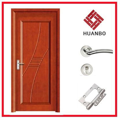 Modern design MDF Interior wooden PVC doors 2