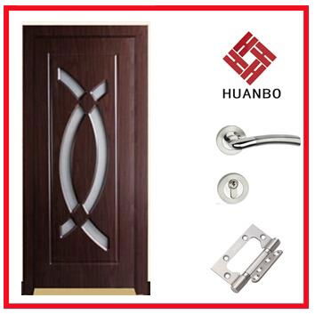 Modern design PVC MDF Interior wooden doors 4