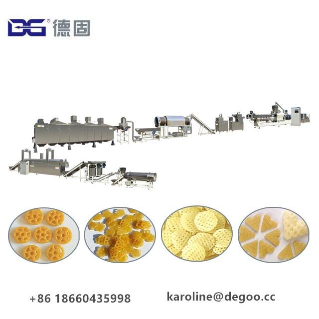 automatic compound extruded potato chips makin machine