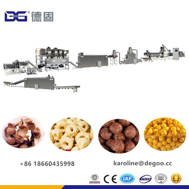 Breakfast cereal corn flakes production line