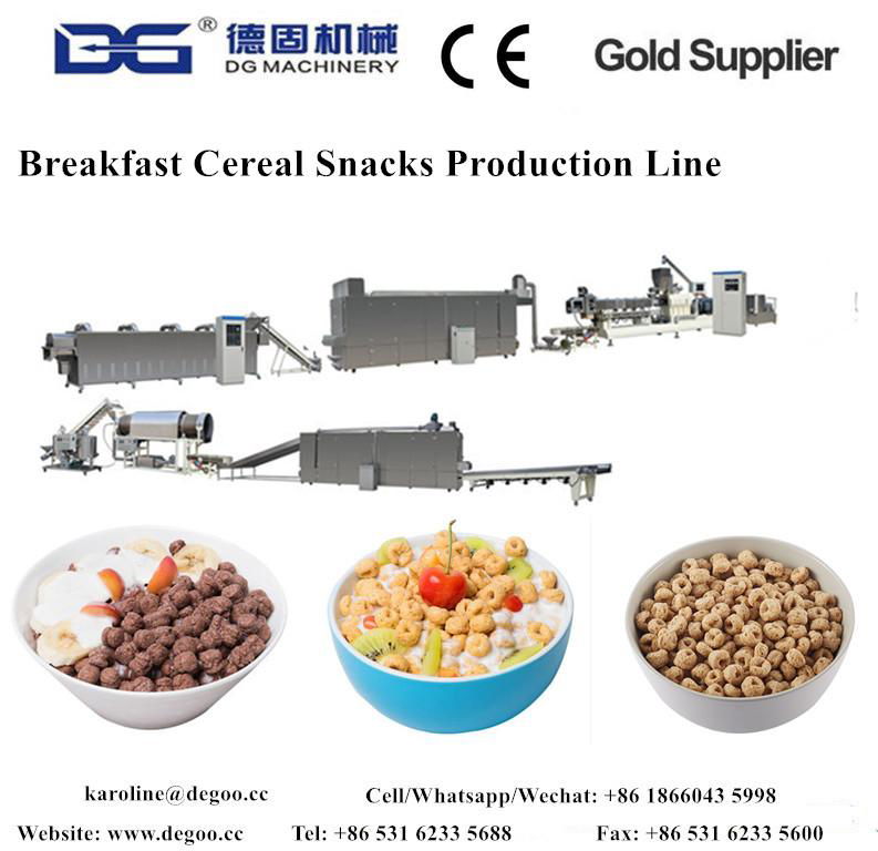Breakfast cereal corn flakes production line 3