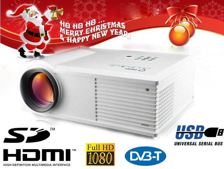 Low cost 1080p LED projector with USB/SD/HDMI port for home theater