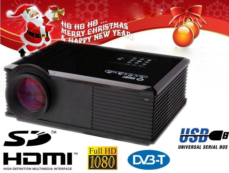 Good quality 3000 lumens LED video projector HDMI/SD/USB/PC for home cinema