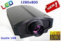 Perfect clear Real 1080P LED video projector HDMI USB port/ built in TV tuner 1