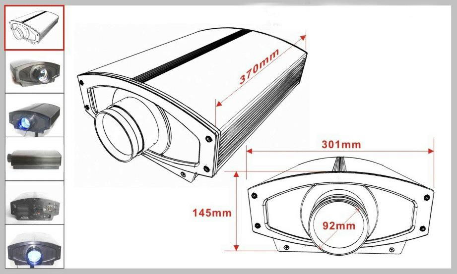 Perfect clear Real 1080P LED video projector HDMI USB port/ built in TV tuner 4