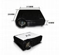 HDMI Full HD LED projector/projektor/projetor/proyector with SD card/DVB-T tv 4